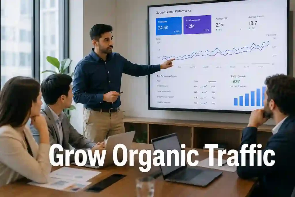 SEO Service in the USA increasing organic website traffic